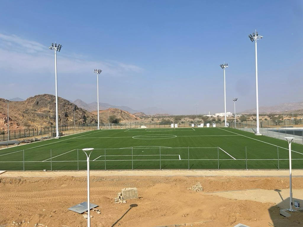 football playground built by qabas real estate development company